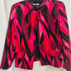 Vibrant Pink and Black Women's Jacket